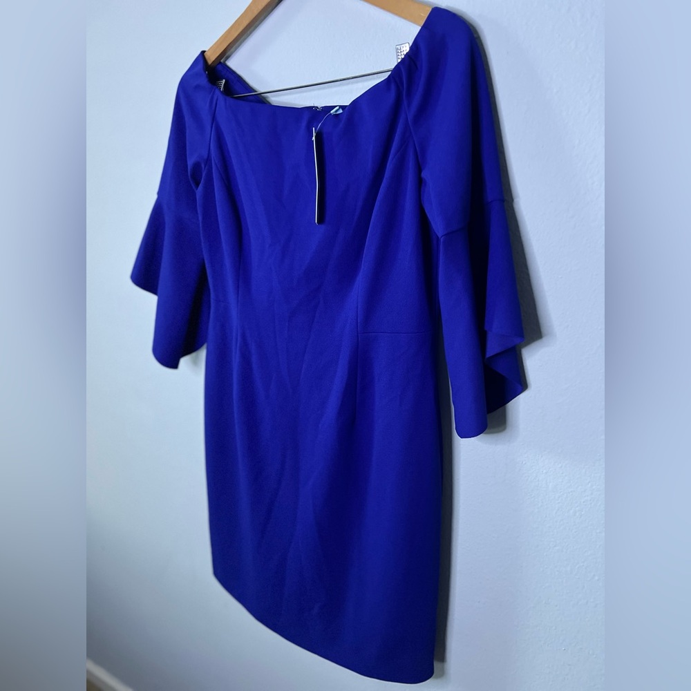 Antonio Melani Rosaleen Blue Bell Sleeve Dress NWT Size 10 MSRP $119 - Picture 3 of 7